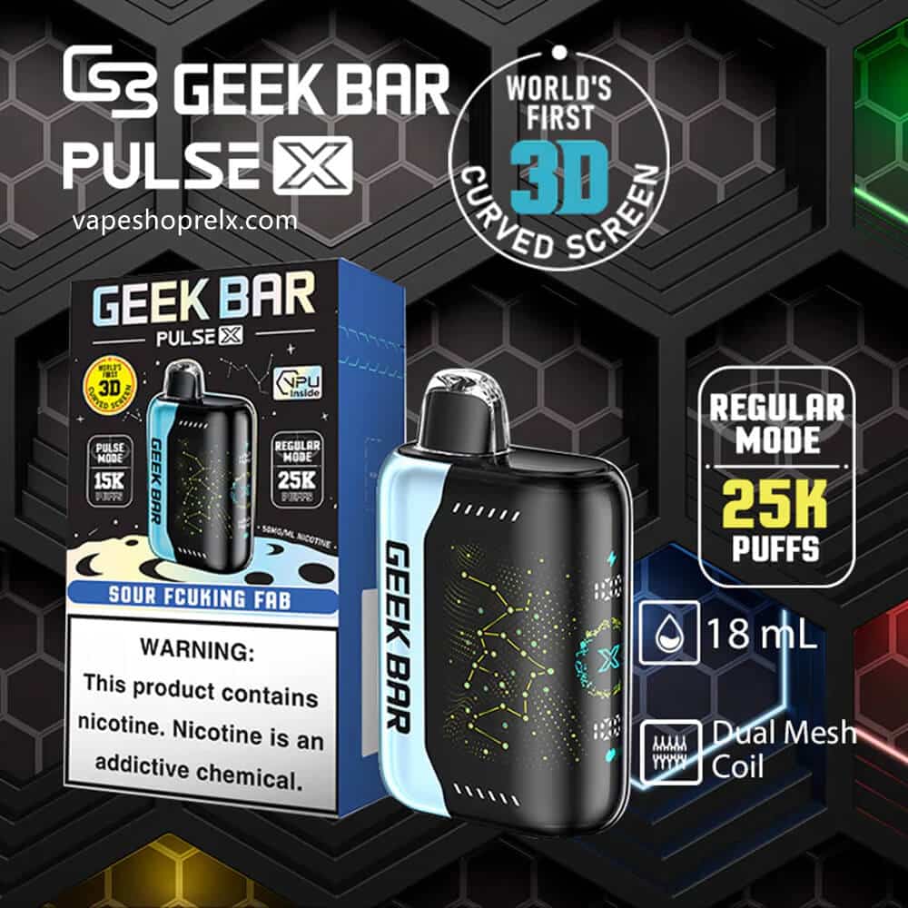 GEEK BAR PULSE X 25000口｜星空機身質感・拋棄式大容量更划算 - 電子煙潮流商城